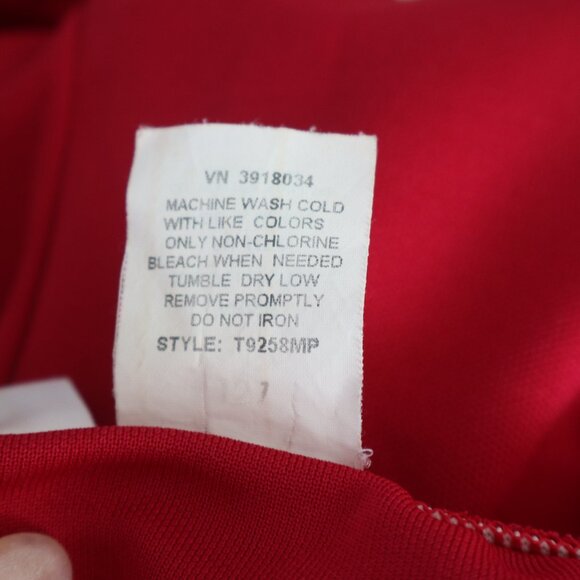 Women's Size L Maroon Athletic Pants Wide Waistband Tie at Waist - Picture 2 of 8